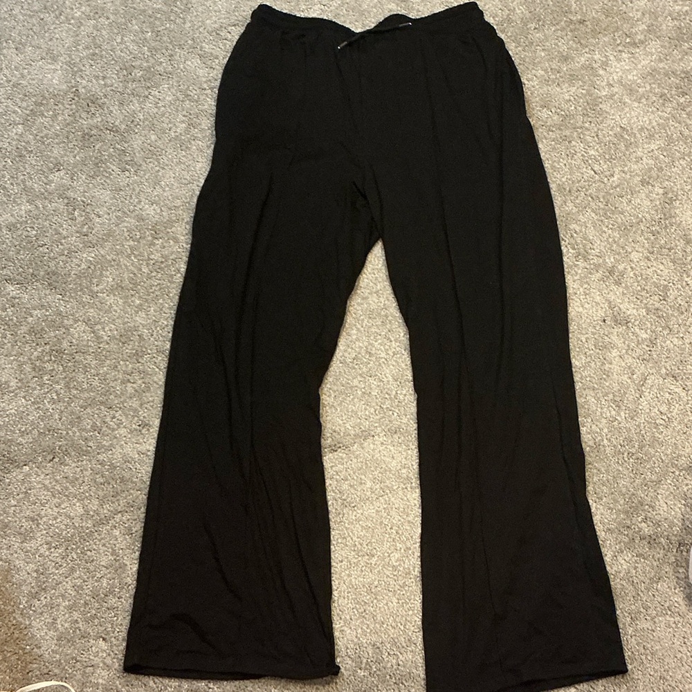Black Wide-Leg Pants